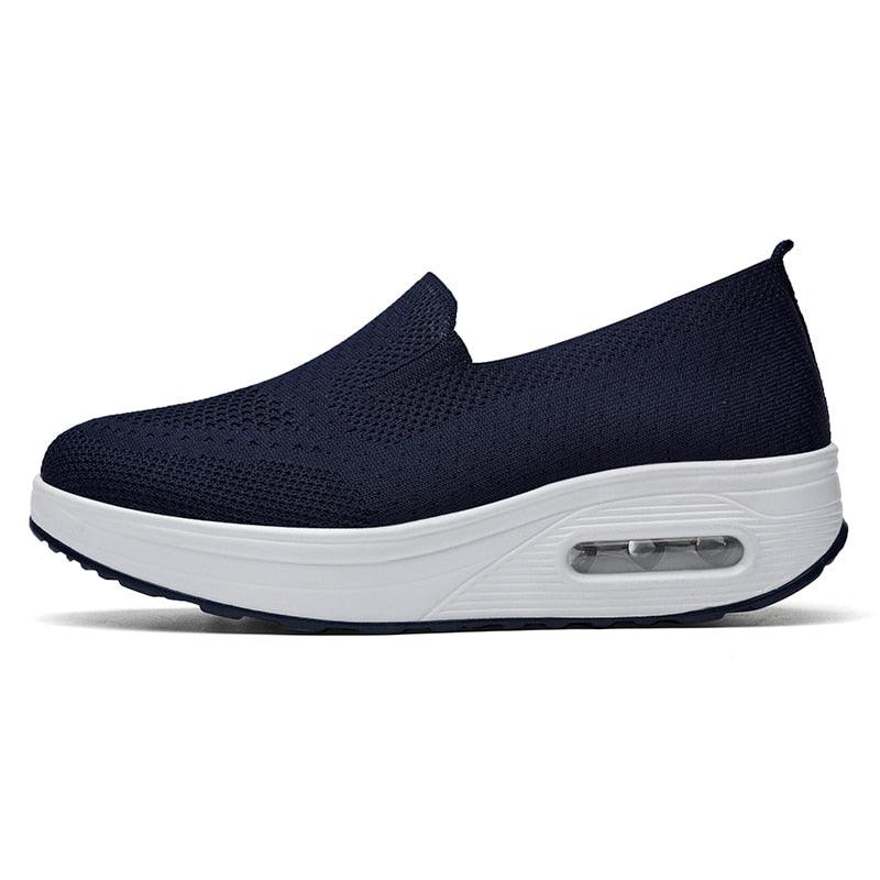 Tênis Slip-on Casual Aniston™ com Tecido Super Respirável e Amortecedor Confort