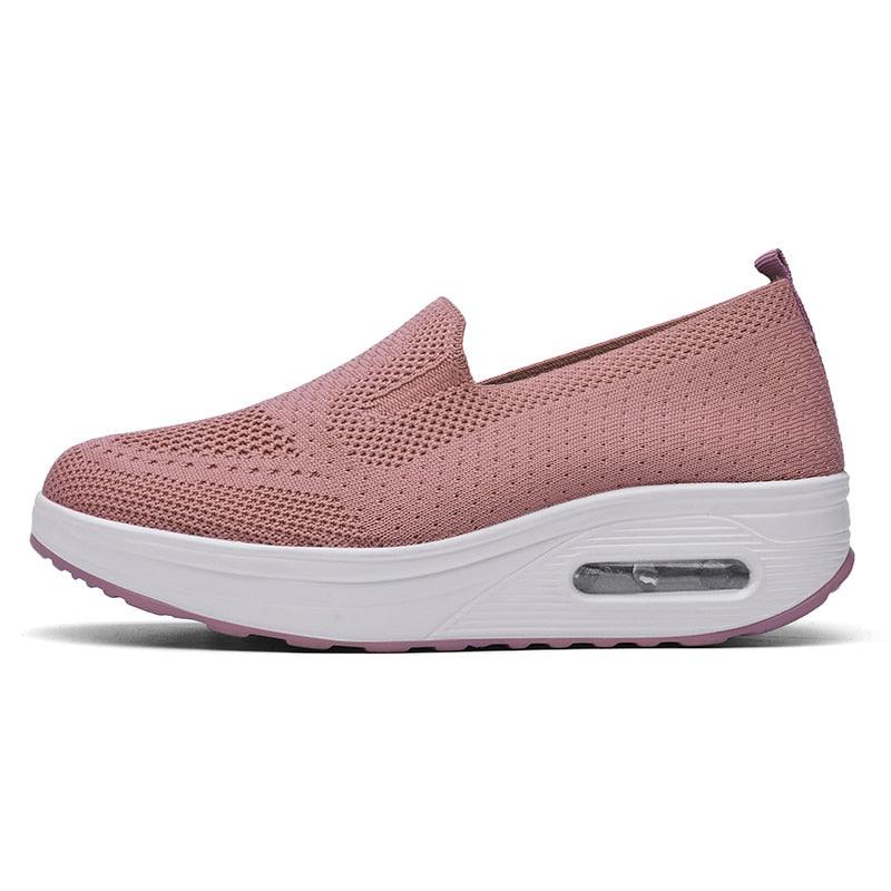 Tênis Slip-on Casual Aniston™ com Tecido Super Respirável e Amortecedor Confort