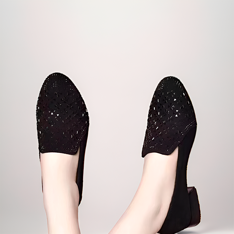 Sapato Denobie™ Slip-On Luxe / Com Adornos Preciosos para um Brilho Discreto e Elegante!