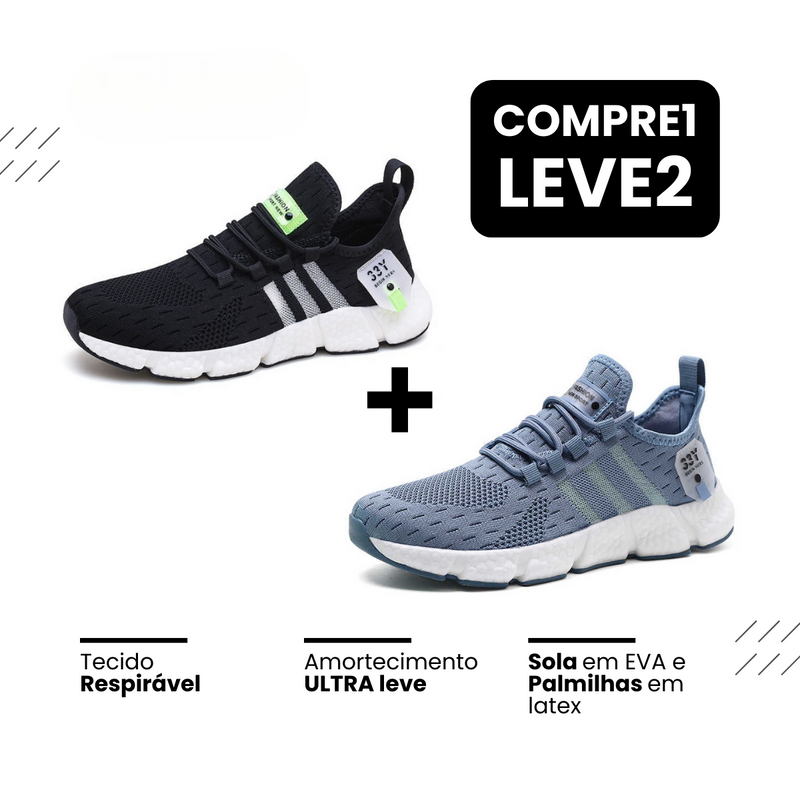 New Tênis Run®️ - Respirável e Ultra Resistente (COMPRE 1 LEVE 2)