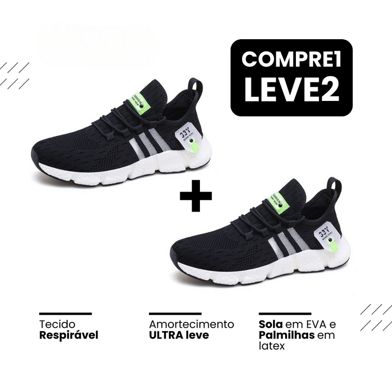 New Tênis Run®️ - Respirável e Ultra Resistente (COMPRE 1 LEVE 2)