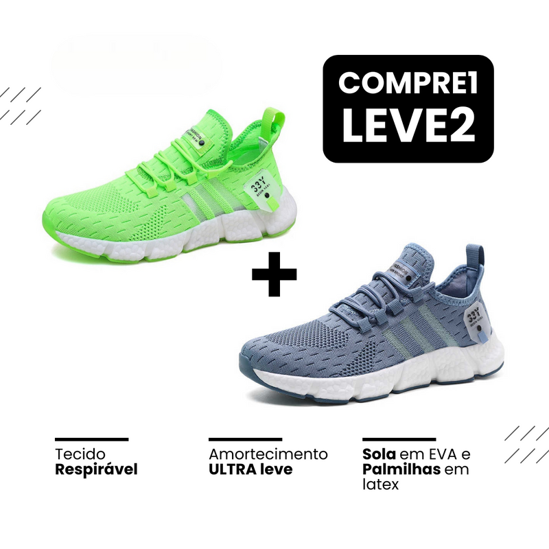 New Tênis Run®️ - Respirável e Ultra Resistente (COMPRE 1 LEVE 2)