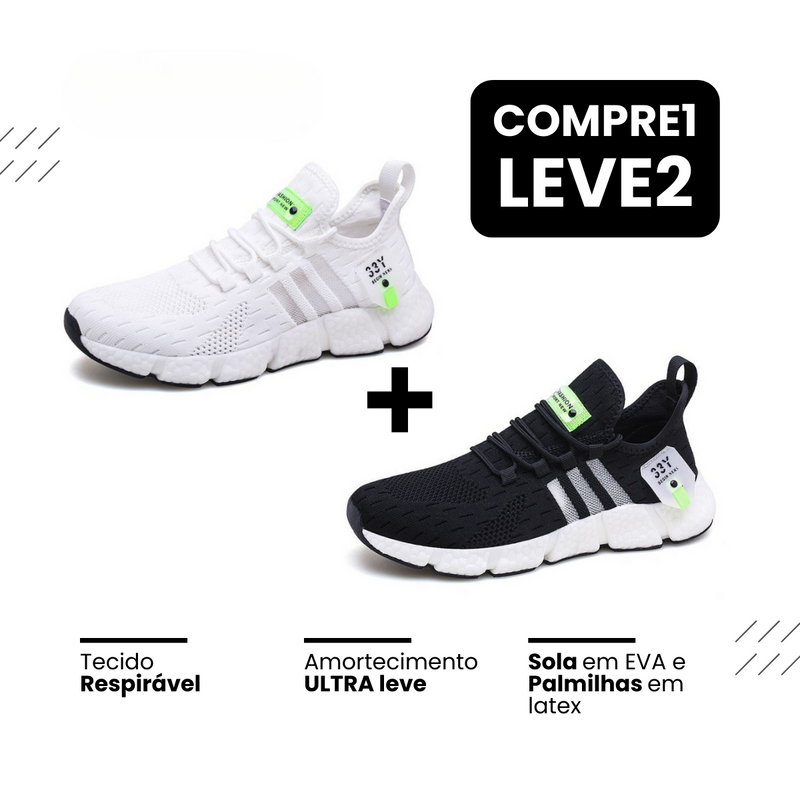 New Tênis Run®️ - Respirável e Ultra Resistente (COMPRE 1 LEVE 2)