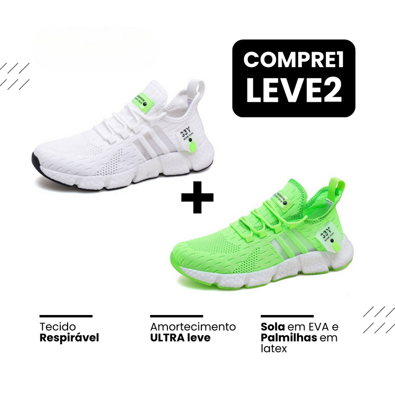 New Tênis Run®️ - Respirável e Ultra Resistente (COMPRE 1 LEVE 2)